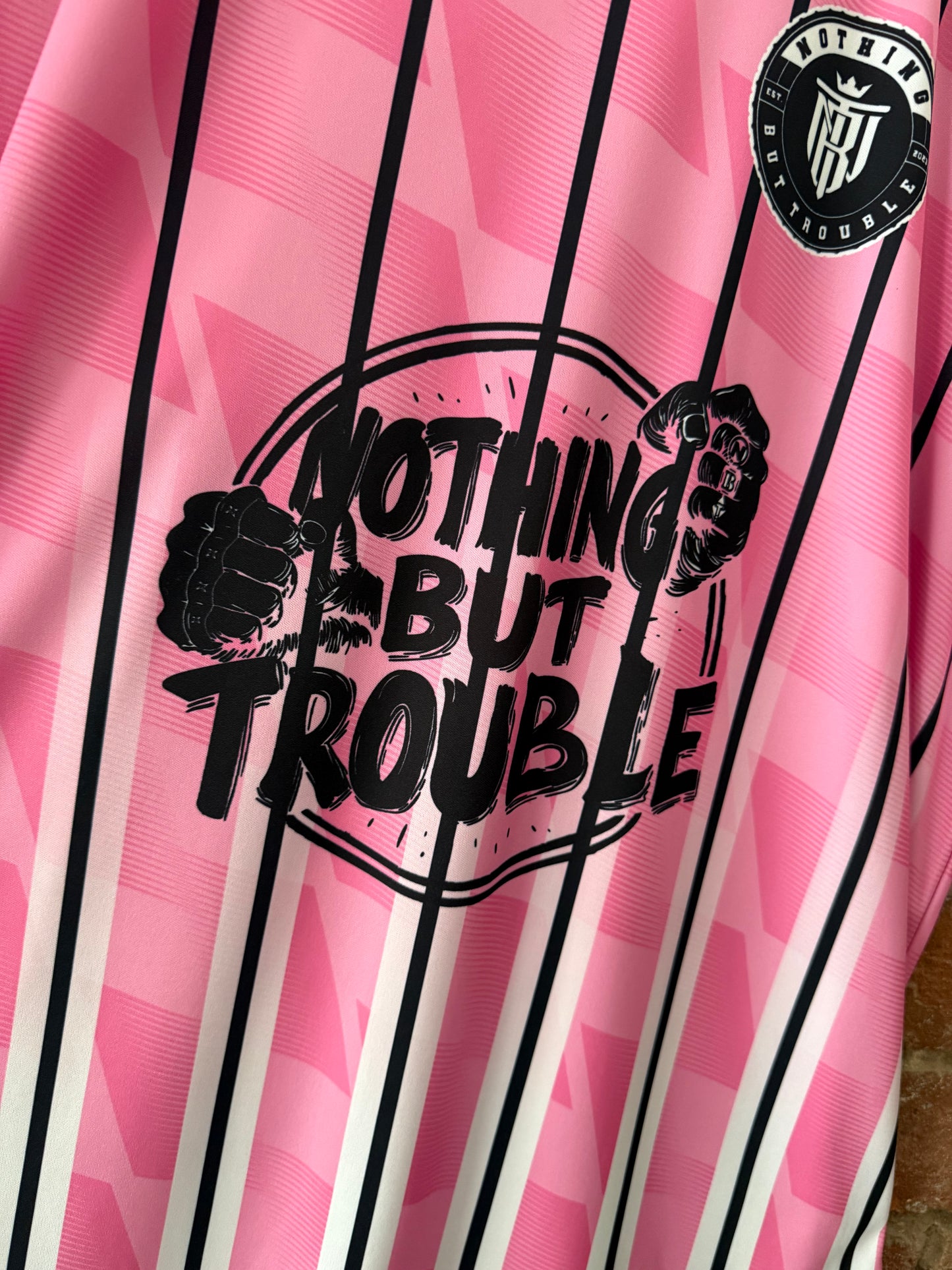 NOTHING BUT TROUBLE - FOOTBALL JERSEY
