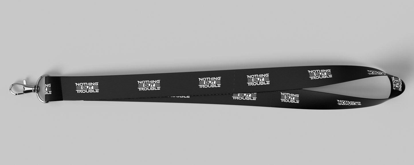 NOTHING BUT TROUBLE LANYARD