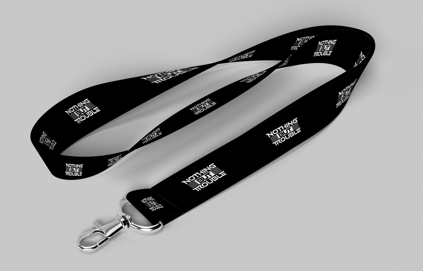 NOTHING BUT TROUBLE LANYARD